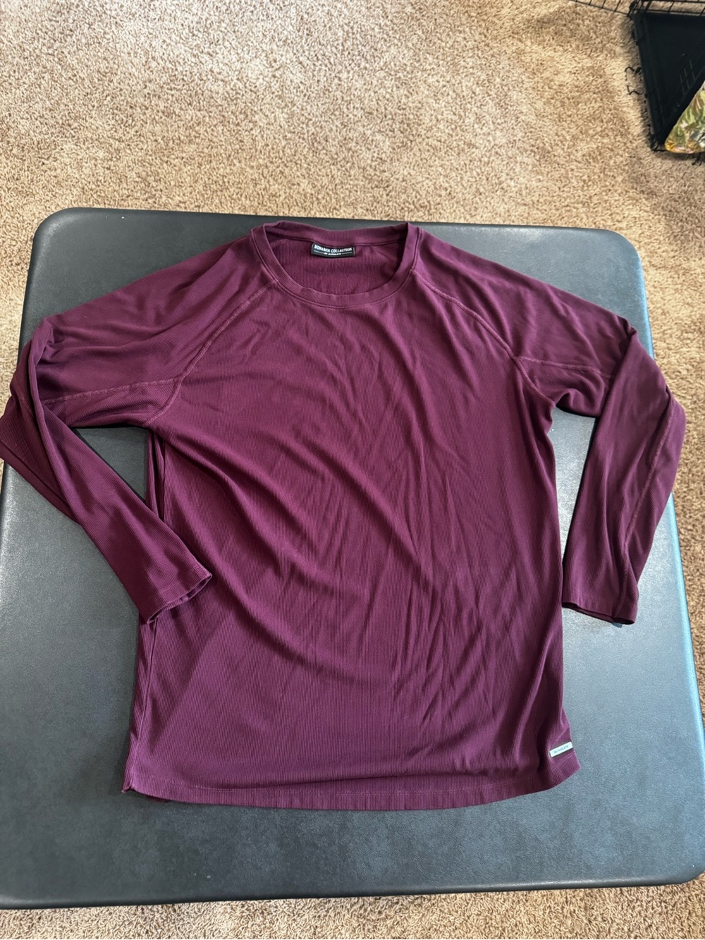 Alphalete Monarch L Long Sleeve Shirt - Burgundy